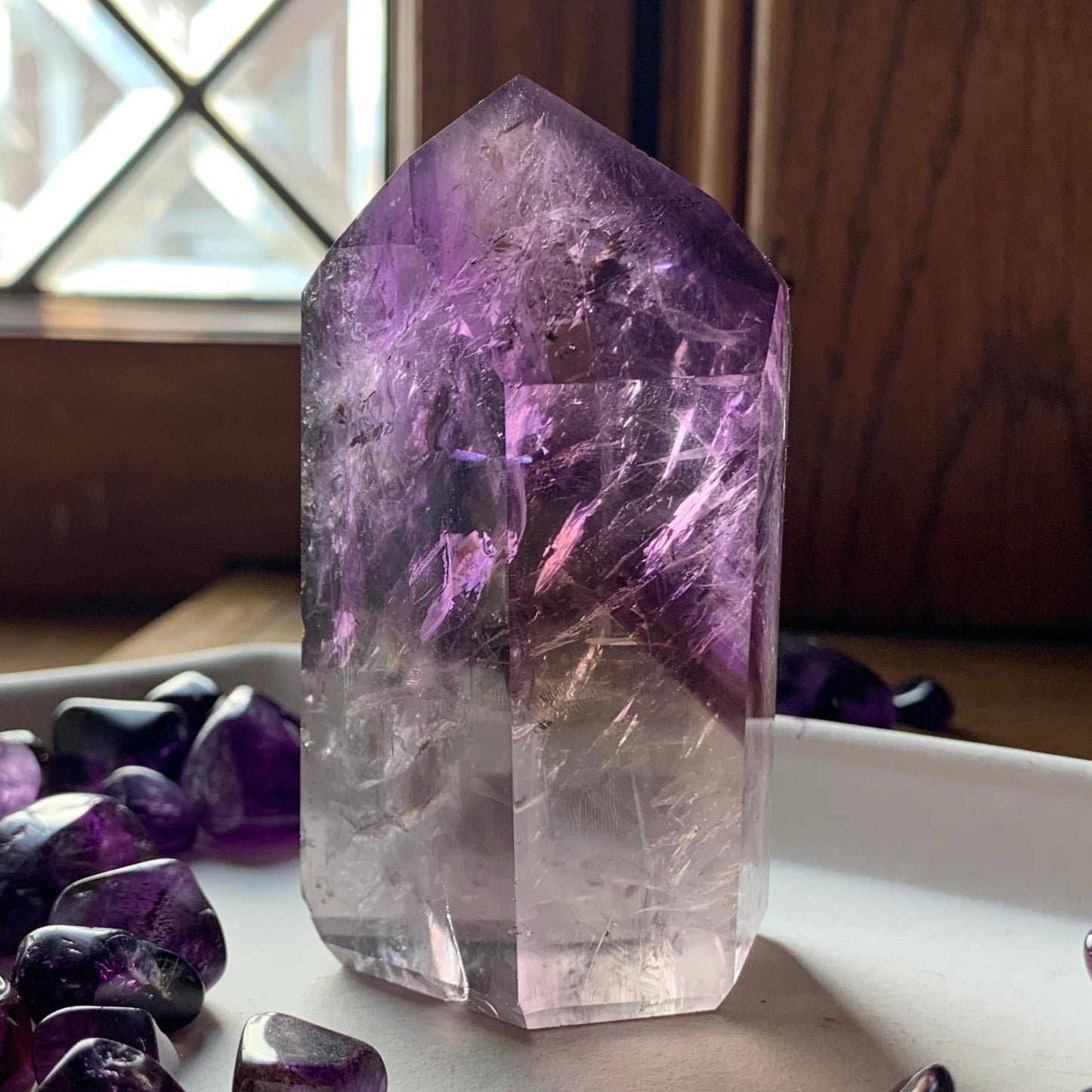 Bahia Amethyst Cupcake Towers (Points) // Deep Purple Grape Jelly Color