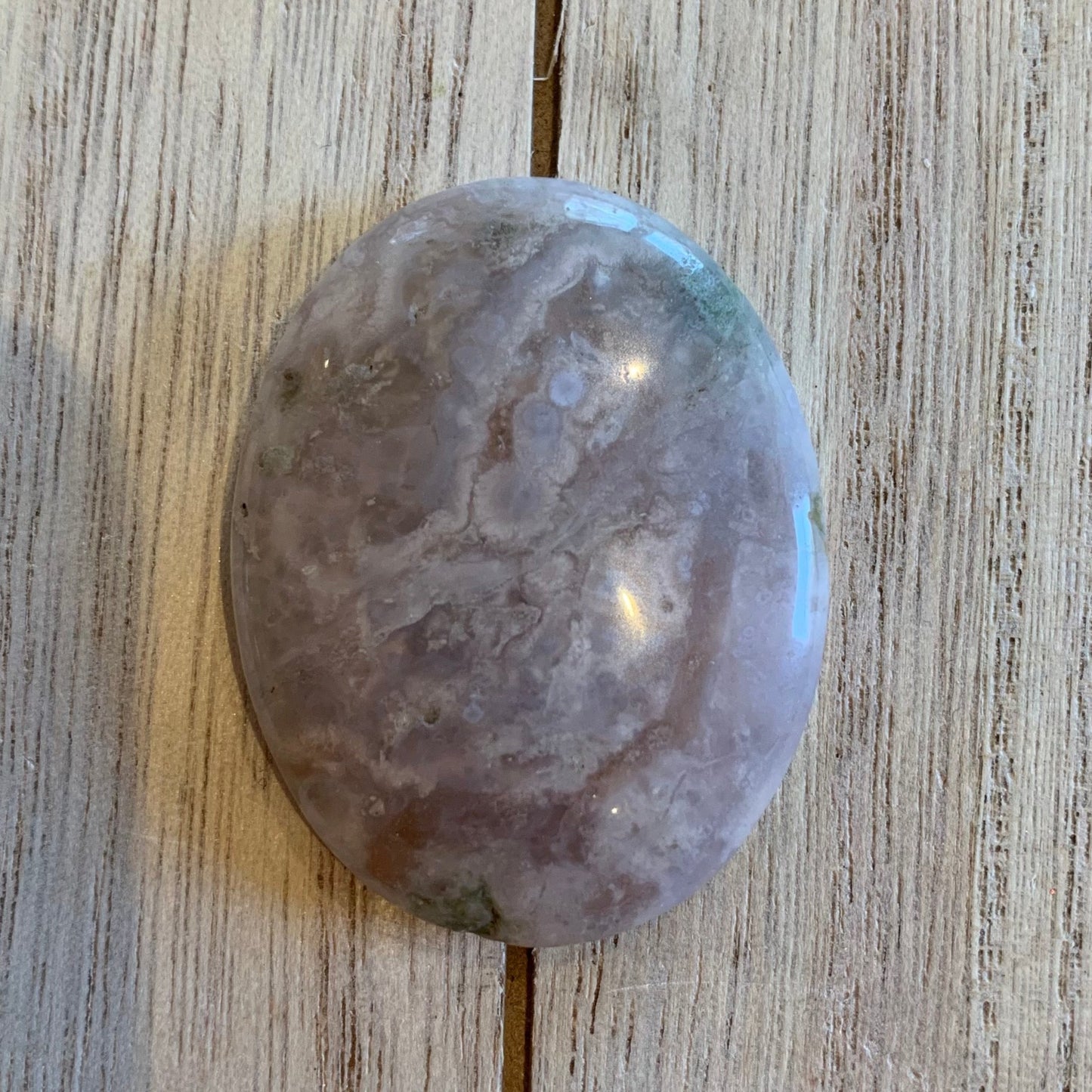 Flower Agate Worry Stones