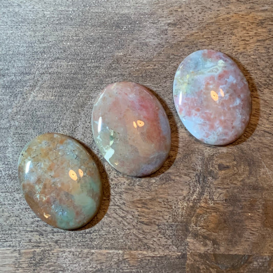 Purple Moss Agate Worry Stones