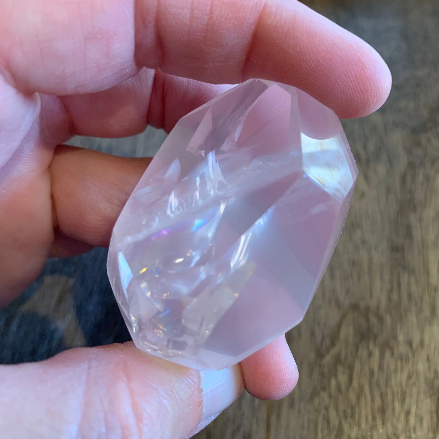 Mozambique Rose Quartz Gemmy Rainbow Freeforms