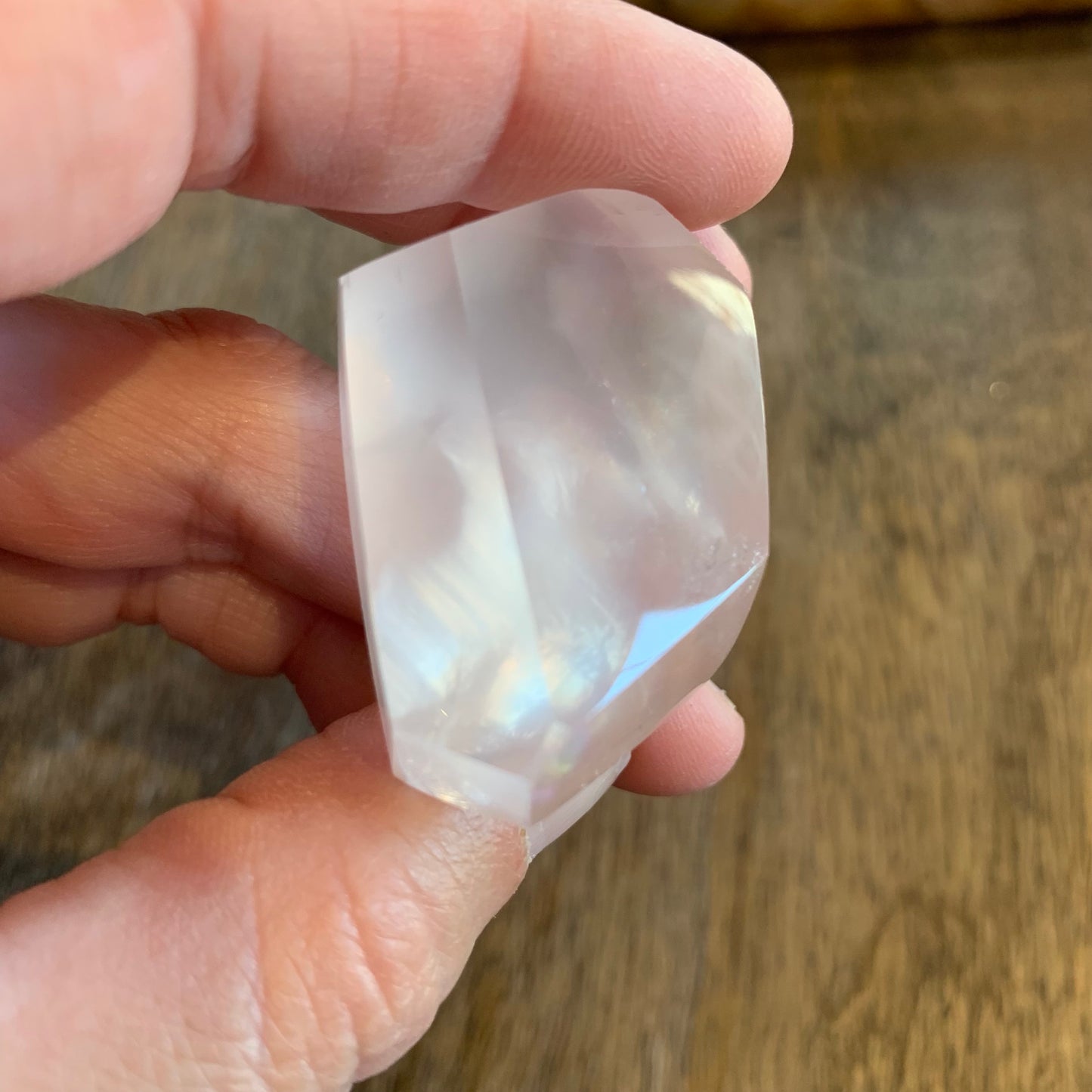 Mozambique Rose Quartz Gemmy Rainbow Freeforms