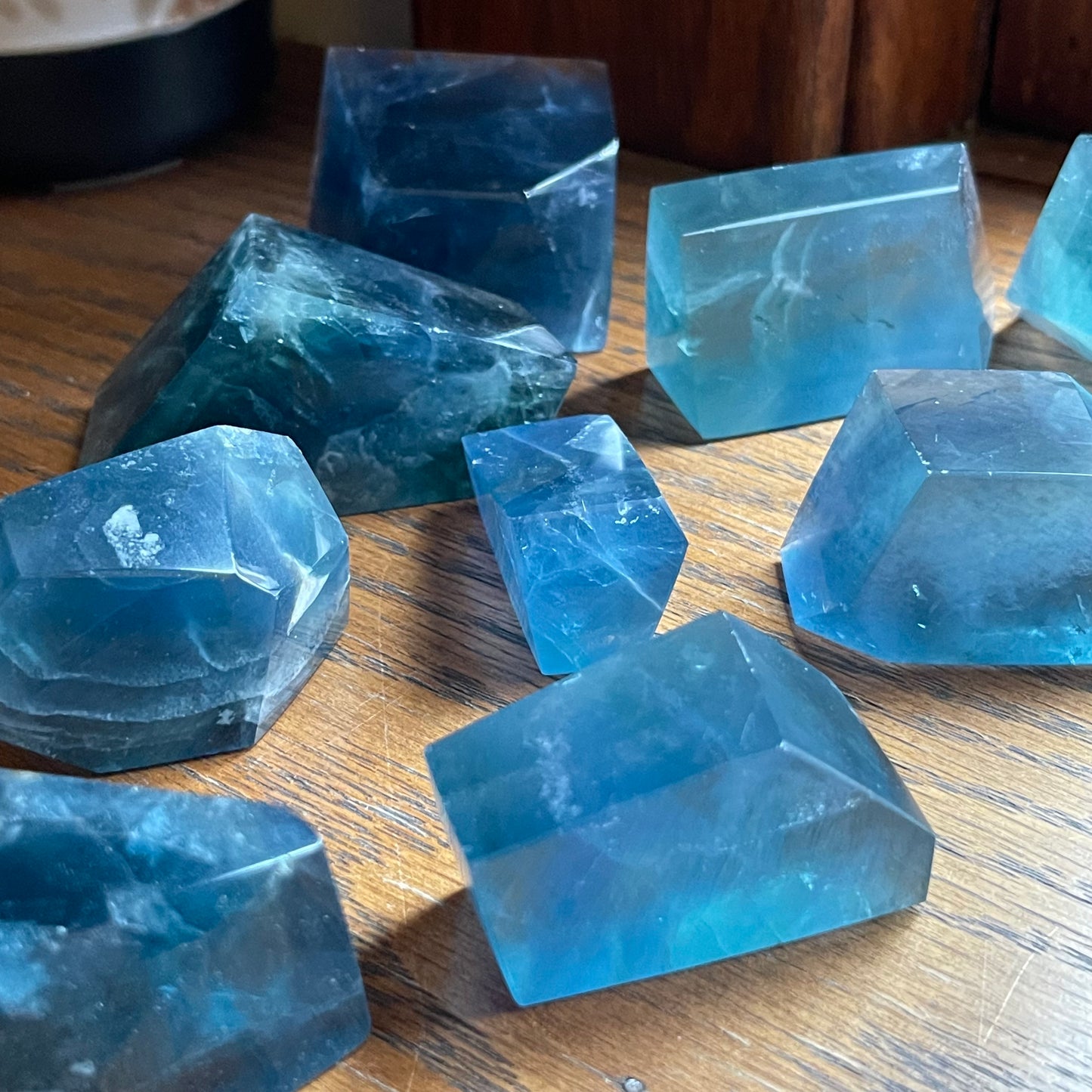 Ocean Blue Fluorite Freeforms