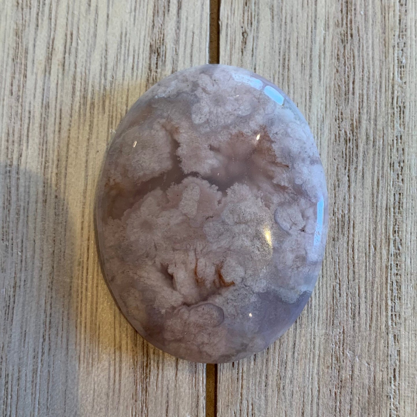 Flower Agate Worry Stones