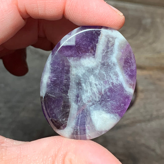 Chevron Amethyst Worry Stones