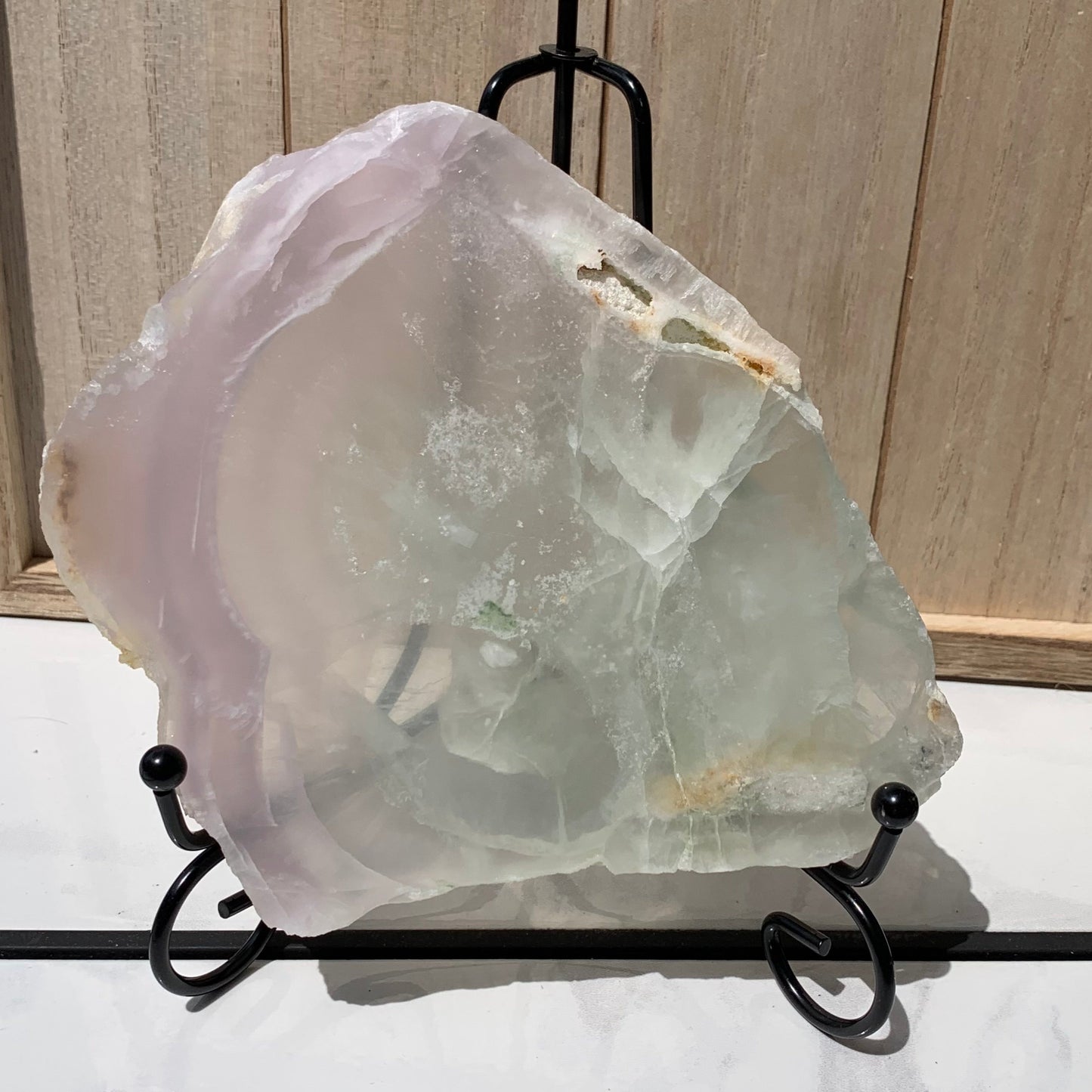Lavender + Green Pastel Fluorite Slab