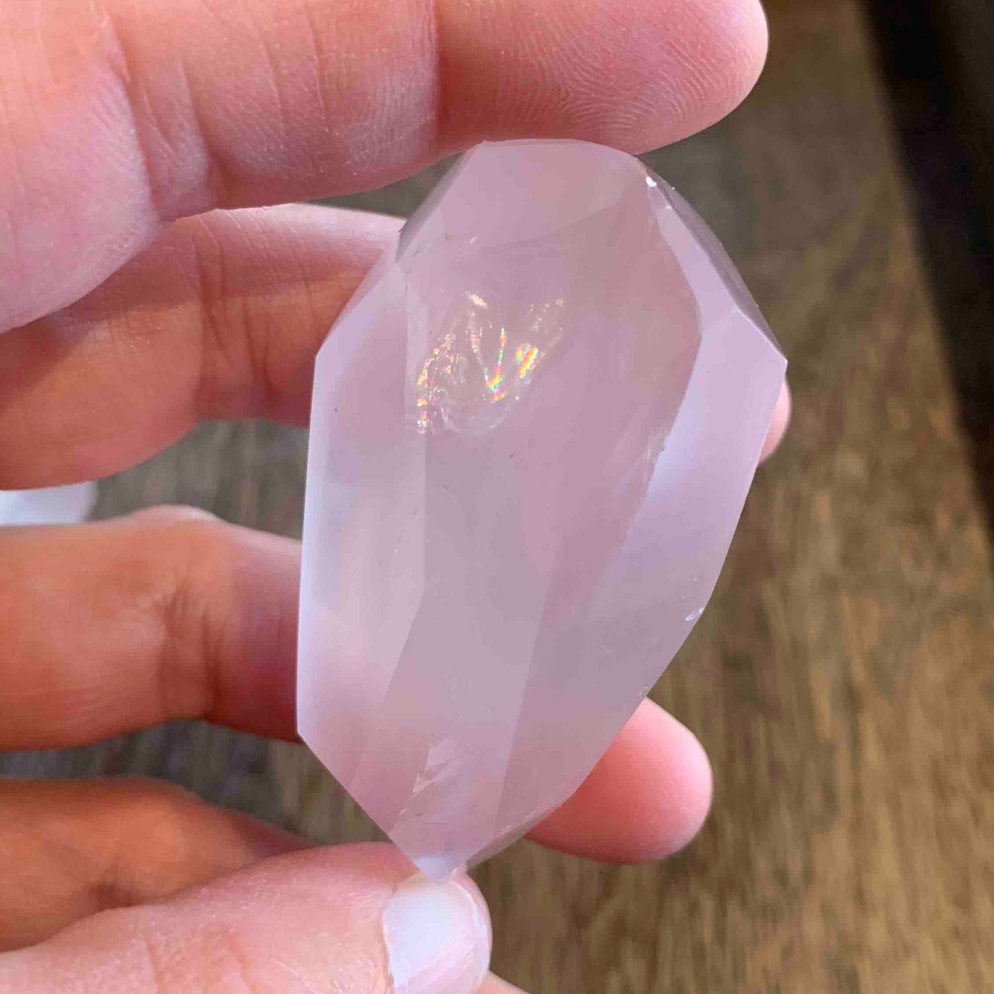 Mozambique Rose Quartz Gemmy Rainbow Freeforms