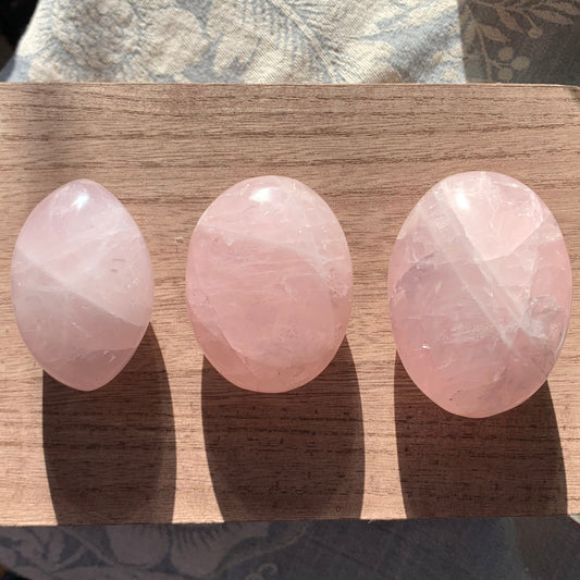 Rose Quartz Palm Stones