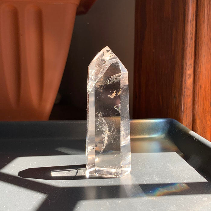 Light Smoky Quartz Tower - Water Clear