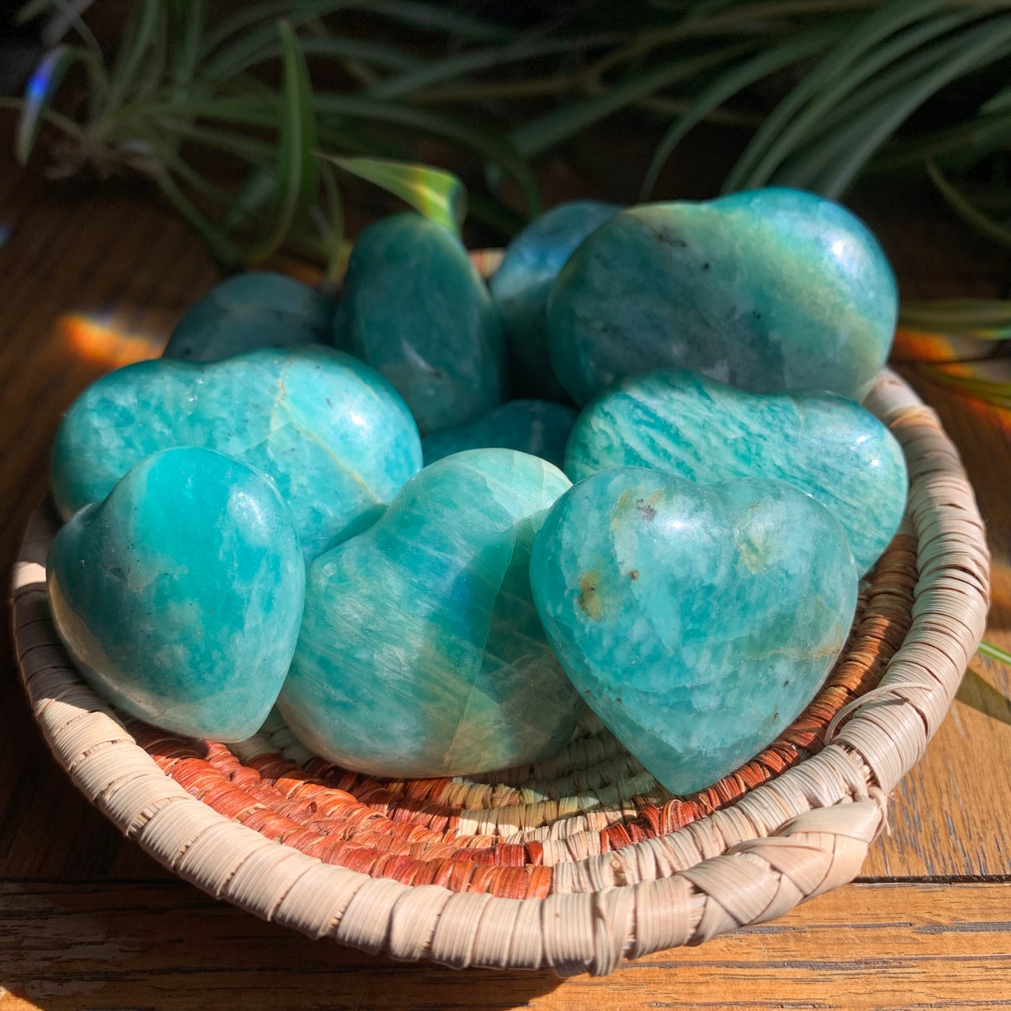 Amazonite Hearts