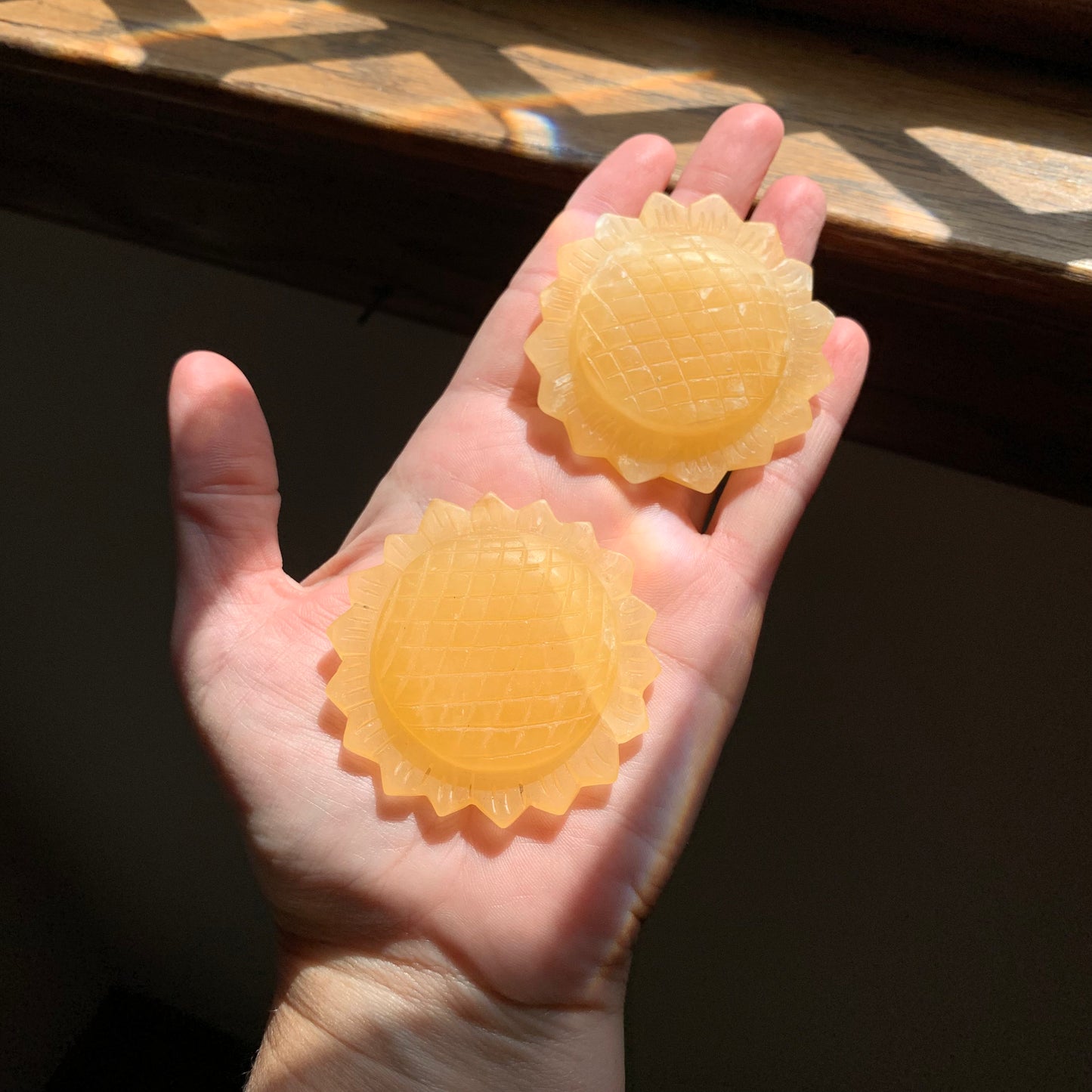 Orange Calcite Sunflowers