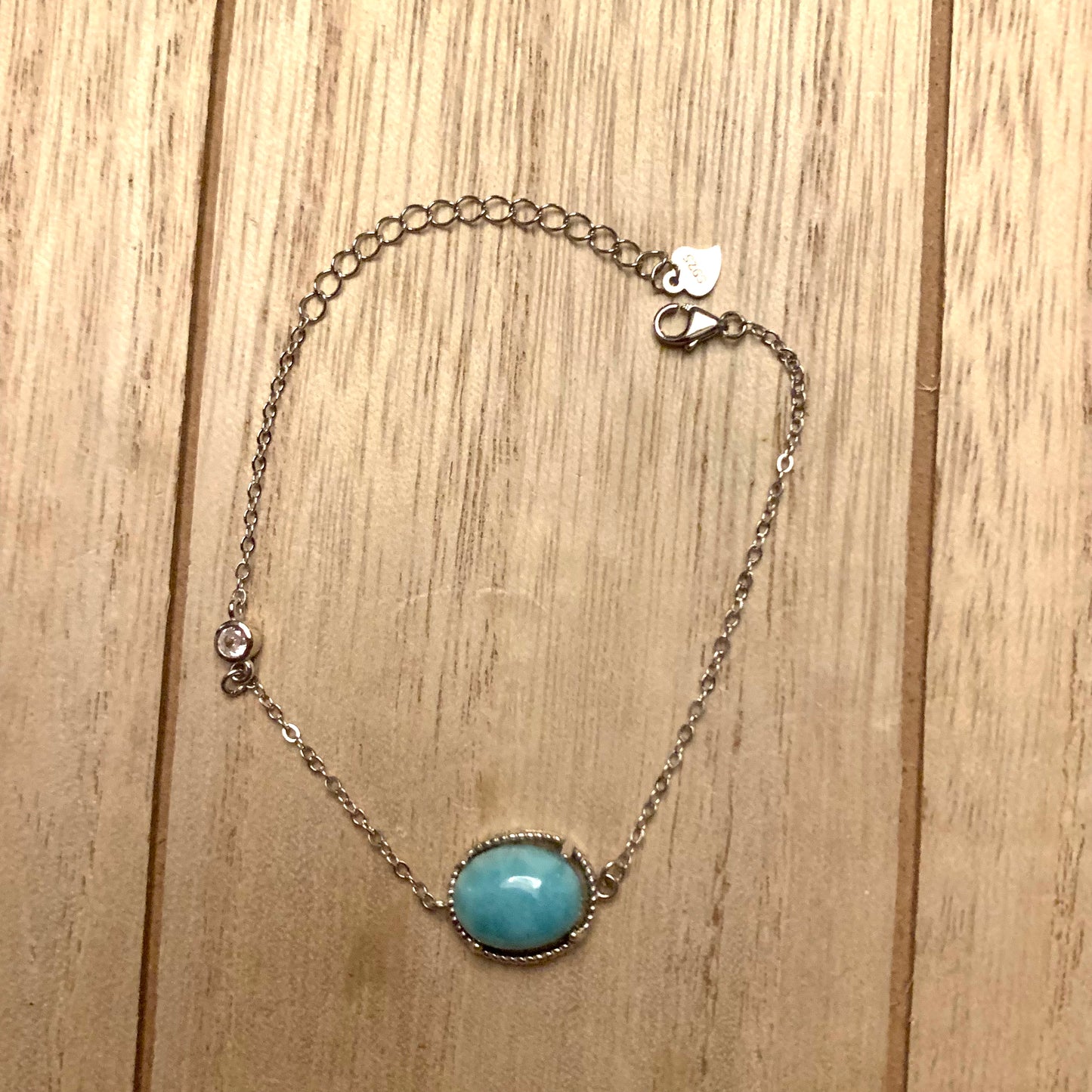 Larimar Bracelets // 925 Silver Setting