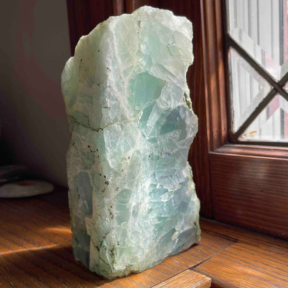 Gemmy Green + Purple Mexican Fluorite Lamps