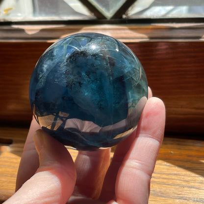 Large Ocean Blue Fluorite Spheres // Amazing Full Blue Color - Size Range 46-78mm