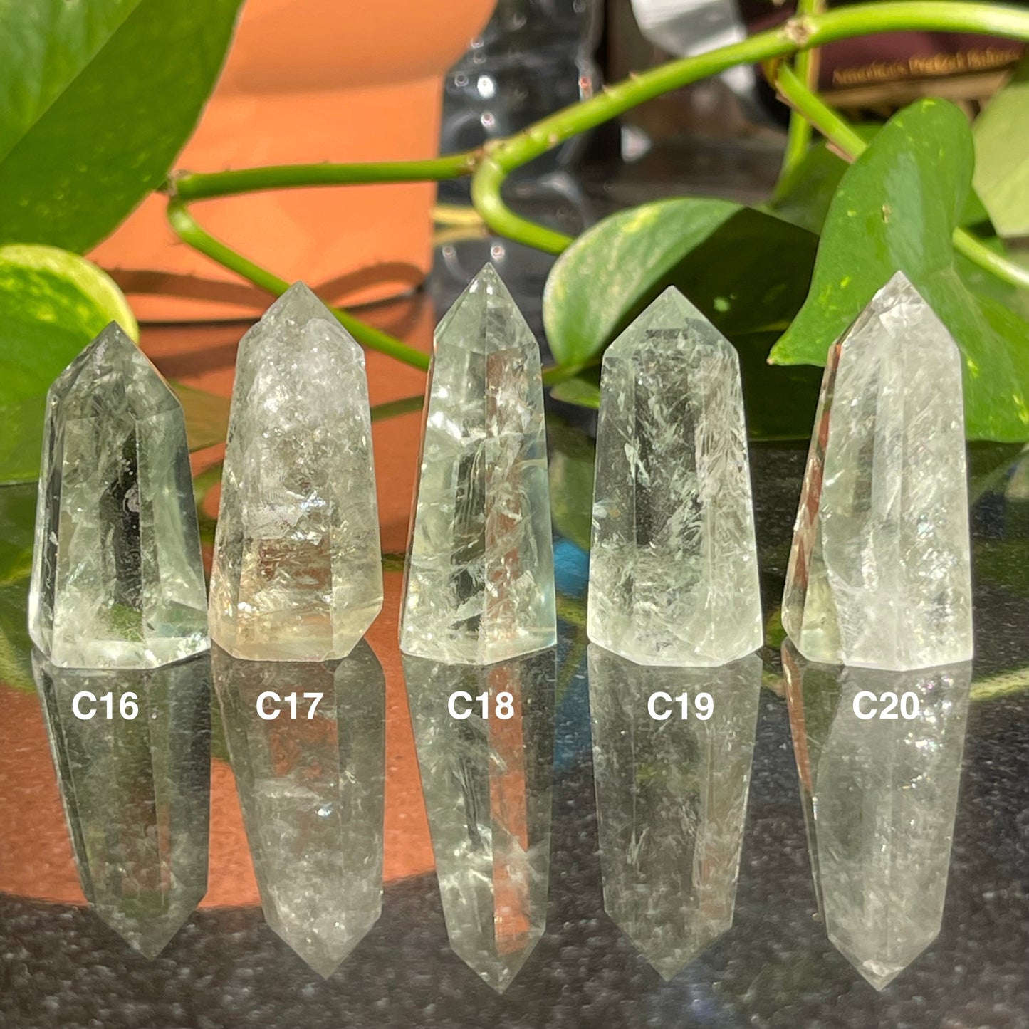 Natural Green Amethyst (Prasiolite) Towers