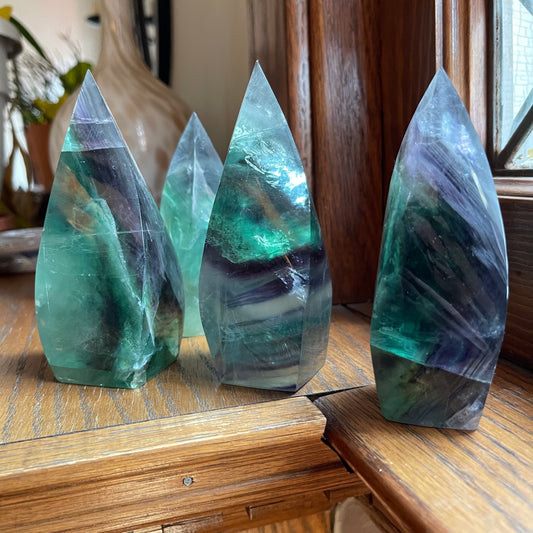 Fluorite Flames // Multiple Colors + Styles // 4-sided Flames