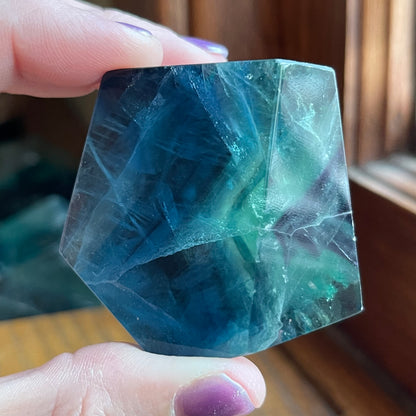 Blue Fluorite Freeforms // Some Banded, Range of Blues + Shimmery