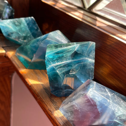 Gorgeous Blue Fluorite Freeforms // Extra Large Size - Some Banded with Blend of other Colors