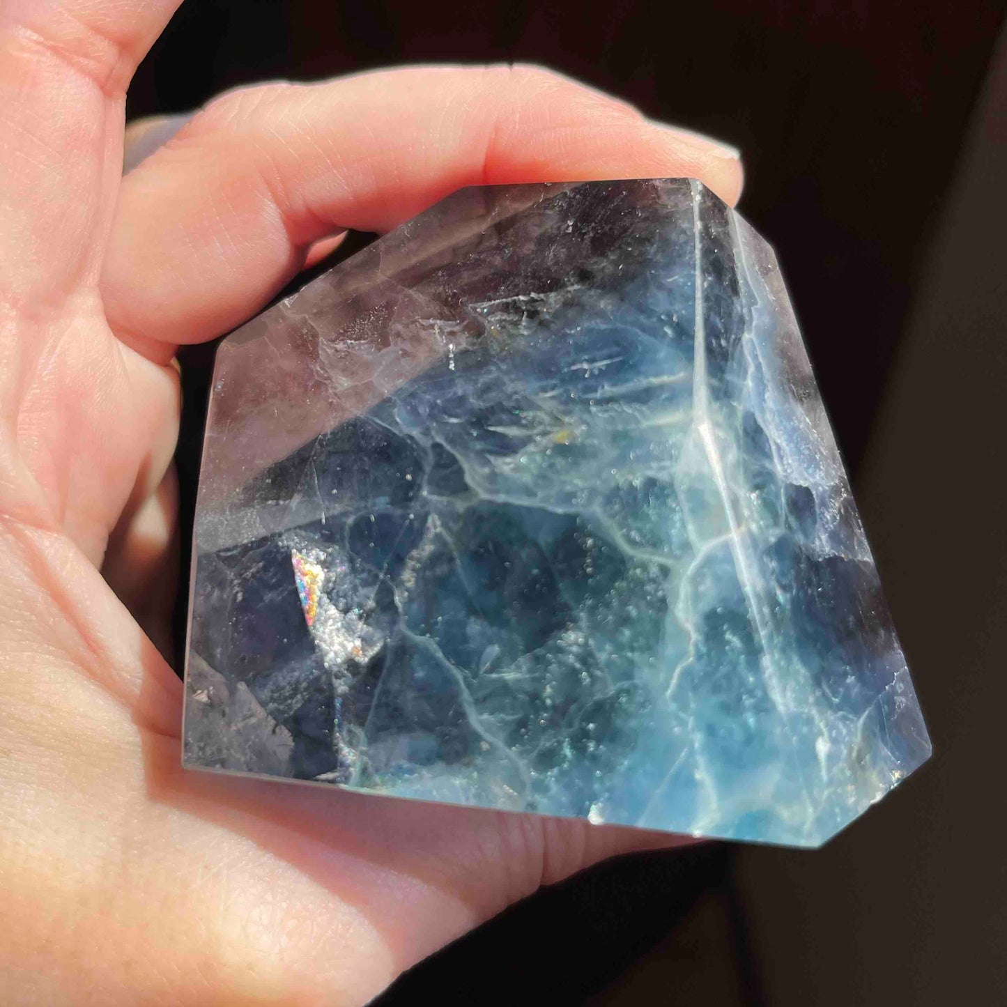 Gorgeous Blue Fluorite Freeforms // Extra Large Size - Some Banded with Blend of other Colors