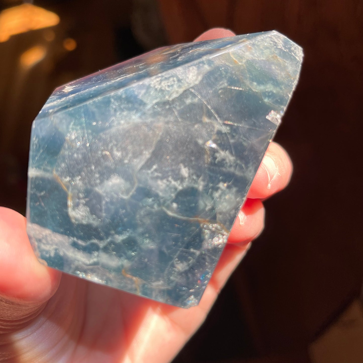 Gorgeous Blue Fluorite Freeforms // Extra Large Size - Some Banded with Blend of other Colors