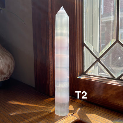 Tall Lavender Fluorite Towers