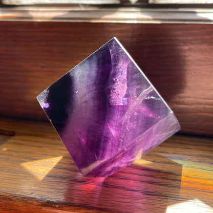 Purple Fluorite Cube