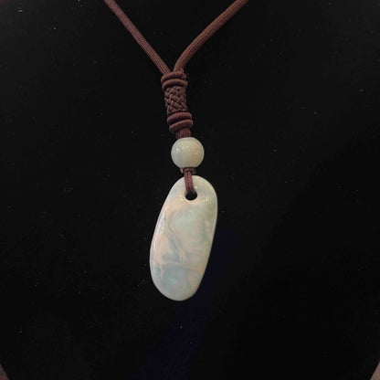 Larimar Pendants with Adjustable Cord Necklace // Gorgeous Blue + Highest Quality!