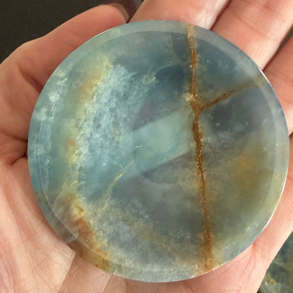 Blue Calcite Mini Plate | Lemurian Aquatine Calcite from Argentina | Choose Your Own Piece