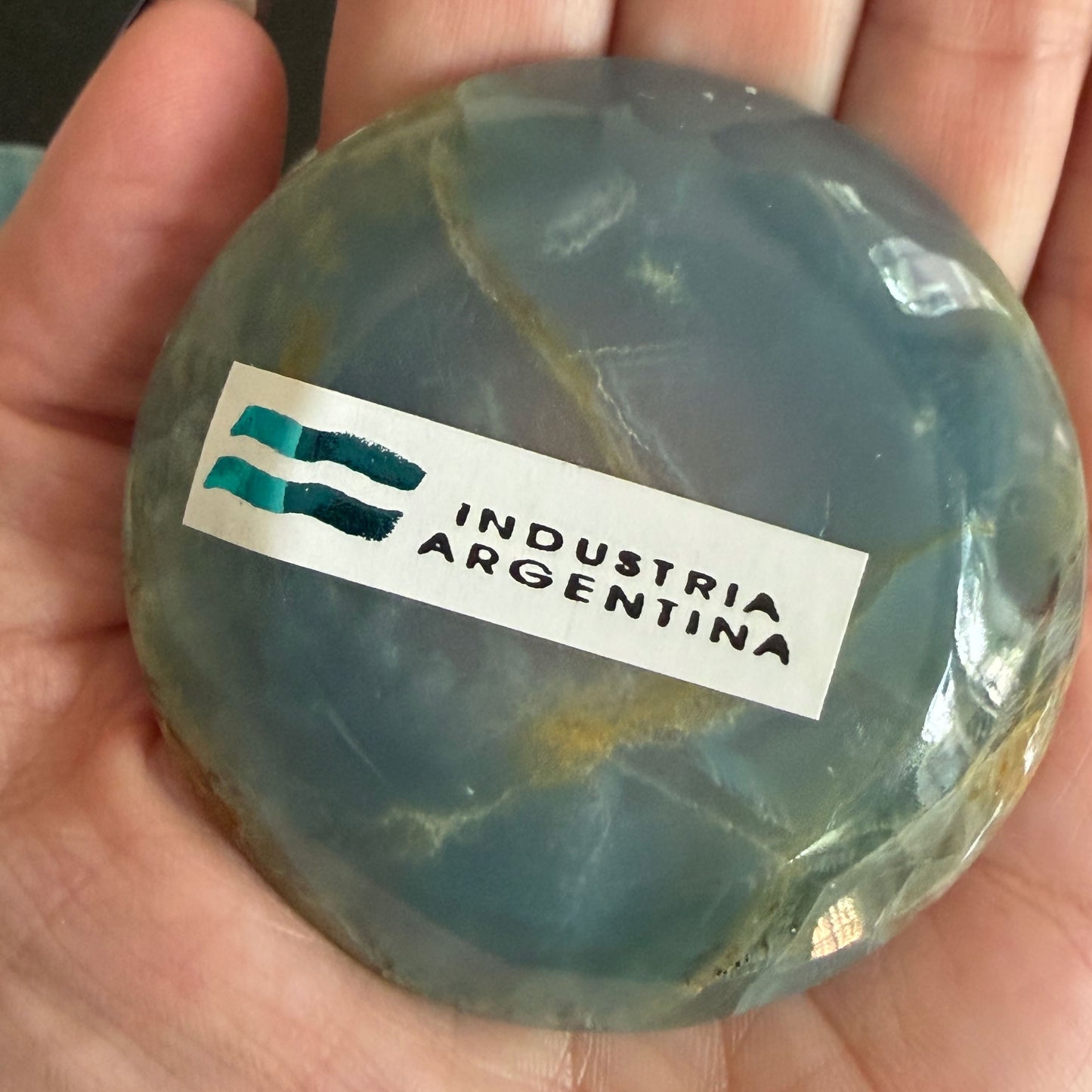 Blue Calcite Mini Plate | Lemurian Aquatine Calcite from Argentina | Choose Your Own Piece