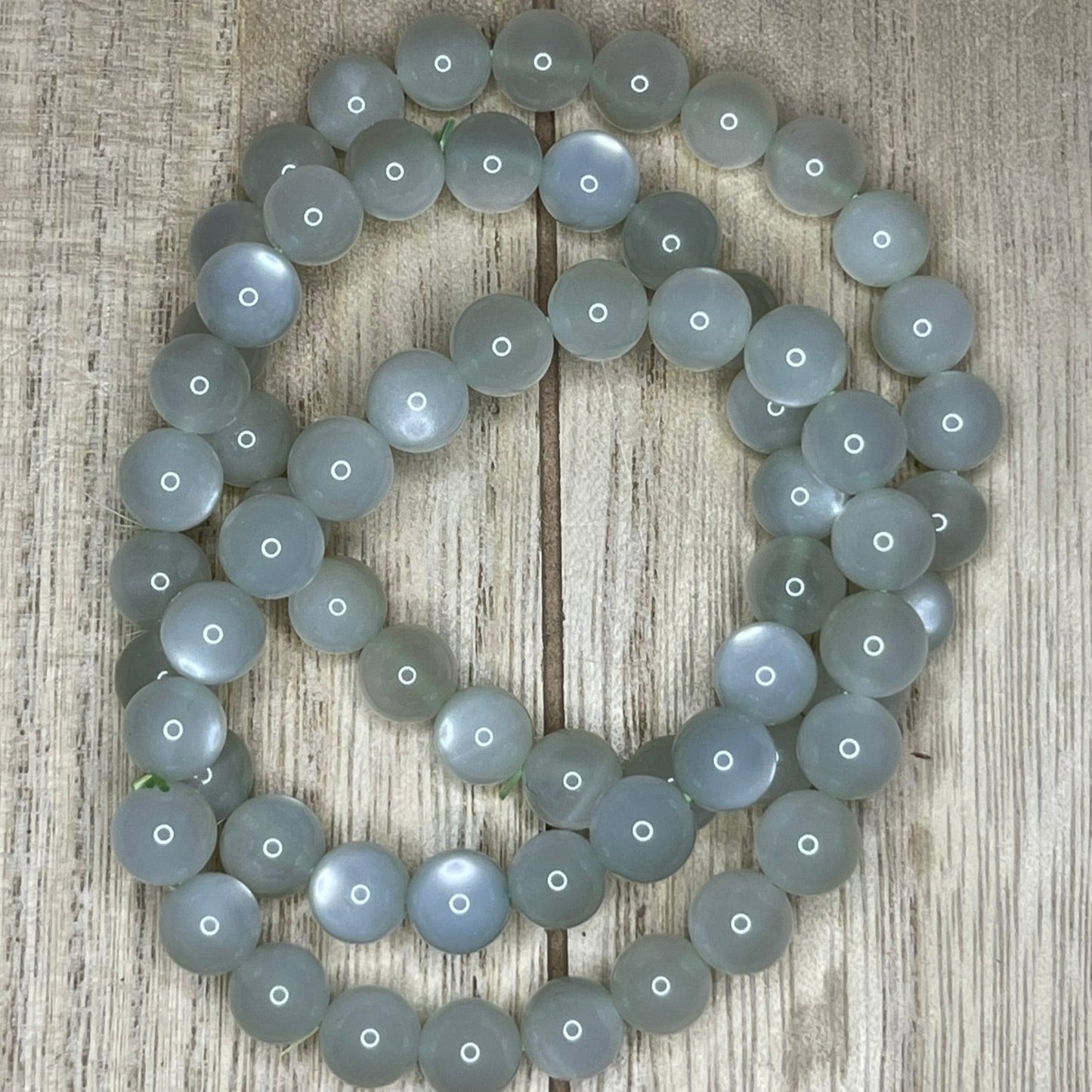 Green Moonstone Bracelets // 8mm bead + 7-7.5 bracelet