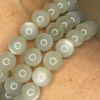 Green Moonstone Bracelets // 8mm bead + 7-7.5 bracelet