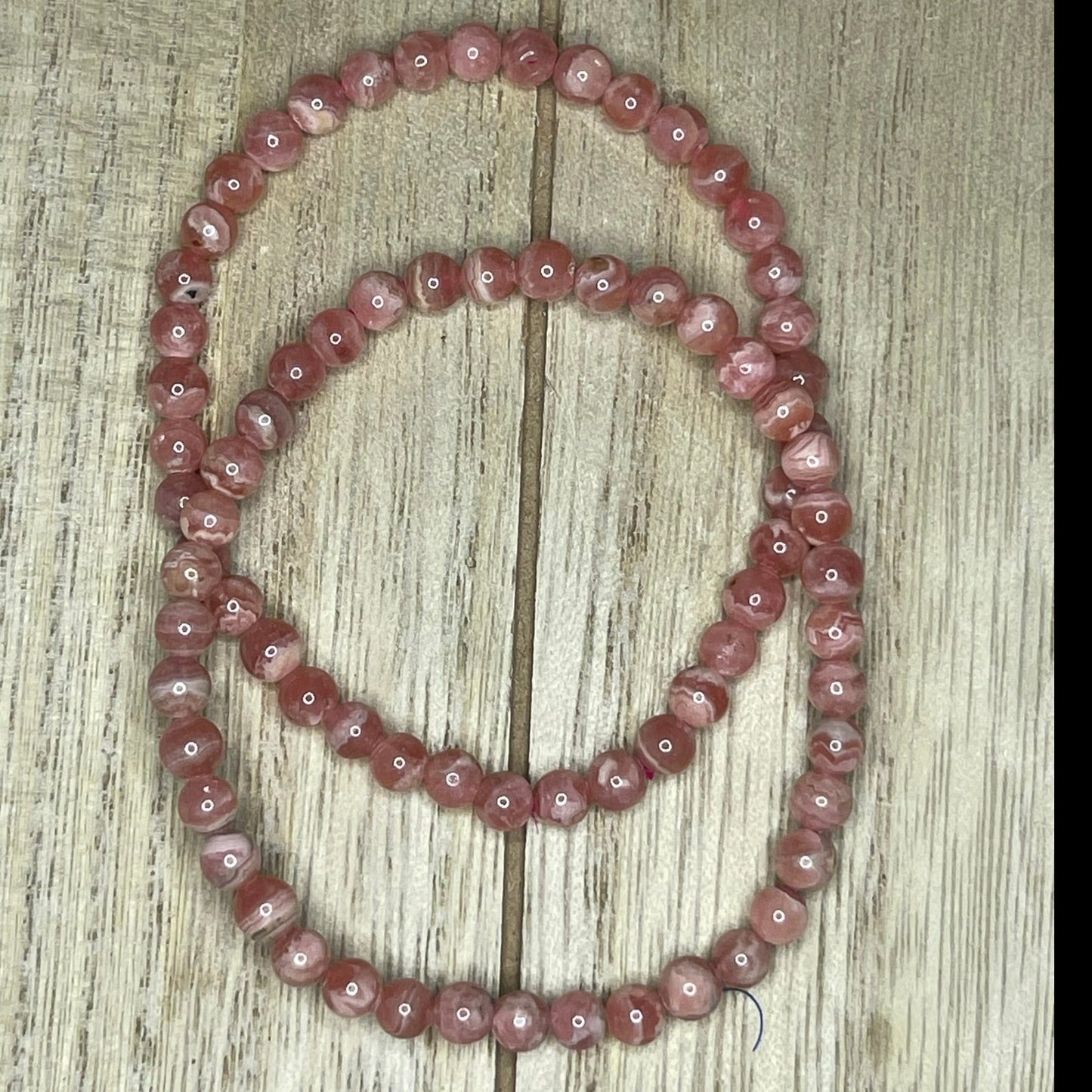 Rhodochrosite Bracelets // 5mm bead + 7-7.5 bracelet