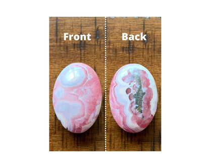 Mini Rhodochrosite Palm Stones