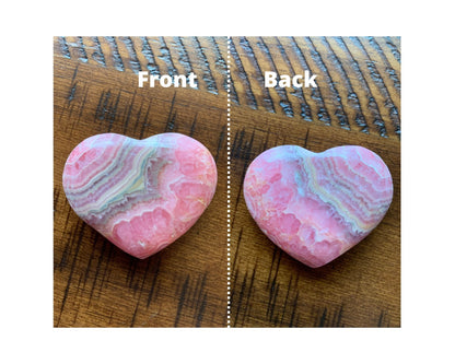 Rhodochrosite Puffy Hearts - Direct from Argentina