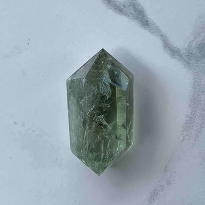 Natural Green Amethyst (Prasiolite) Double Terminated Points