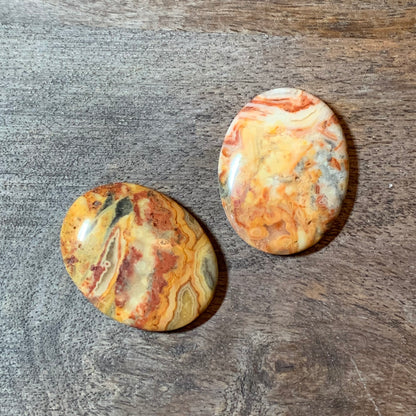 Crazy Lace Agate Worry Stones