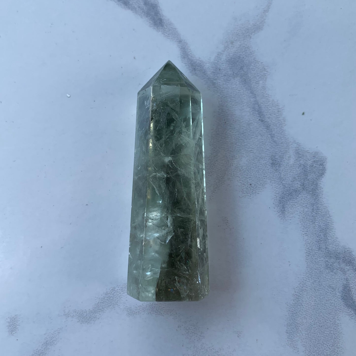 Natural Green Amethyst (Prasiolite) Towers