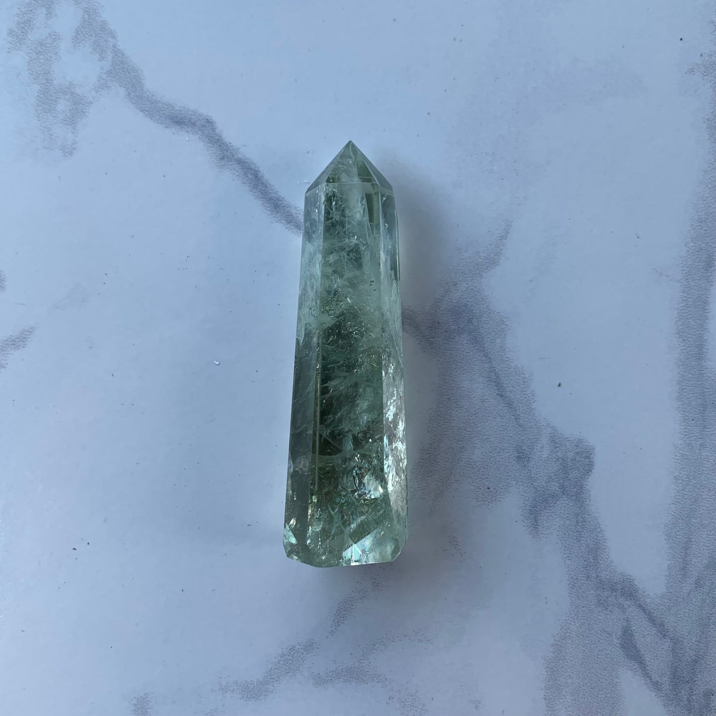 Natural Green Amethyst (Prasiolite) Towers