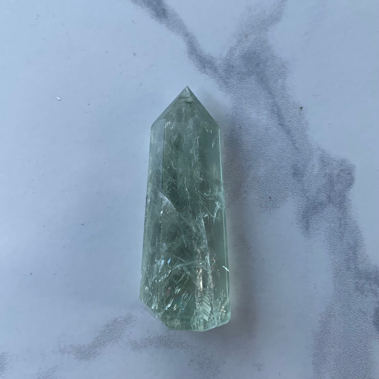 Natural Green Amethyst (Prasiolite) Towers