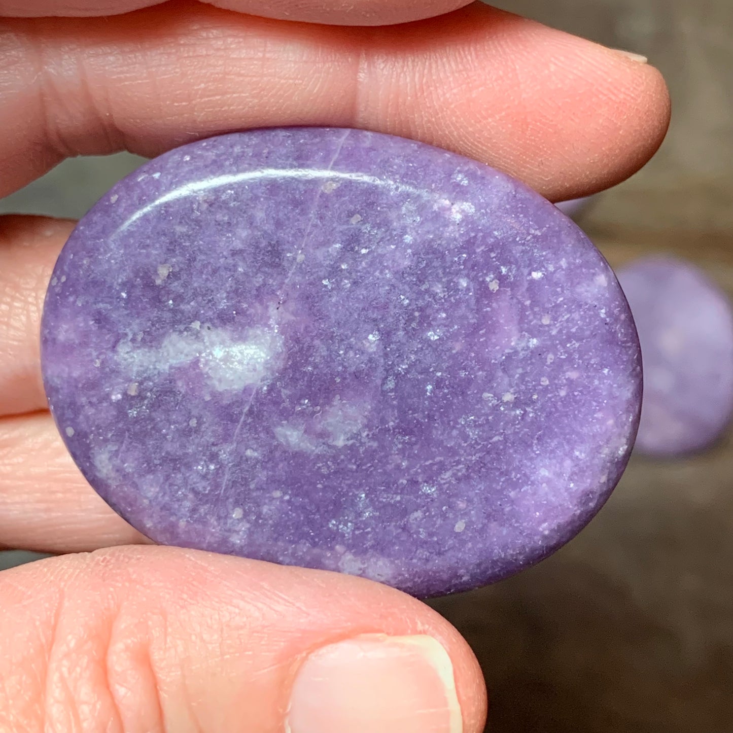 Lepidolite Worry Stones