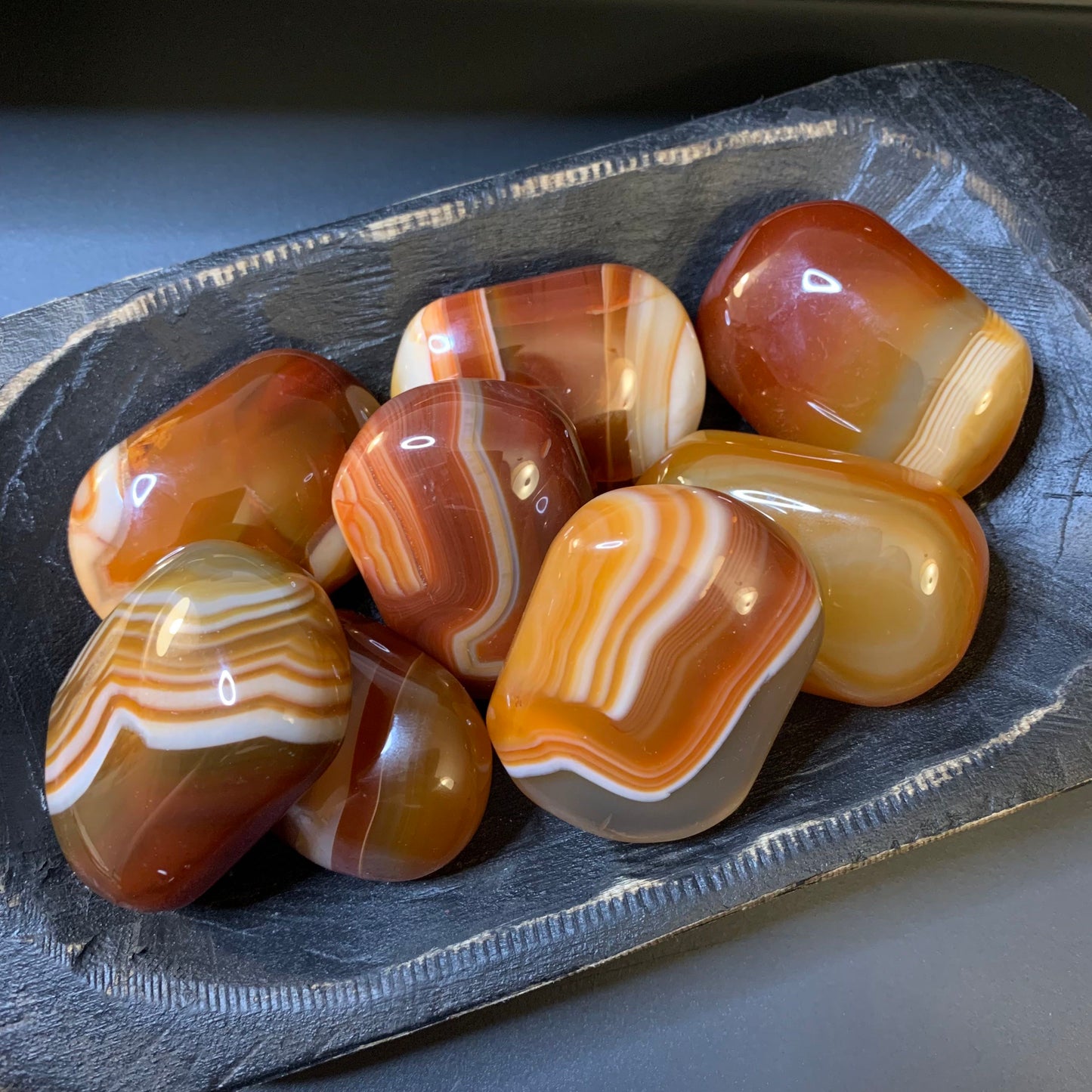 Carnelian Palm Stones