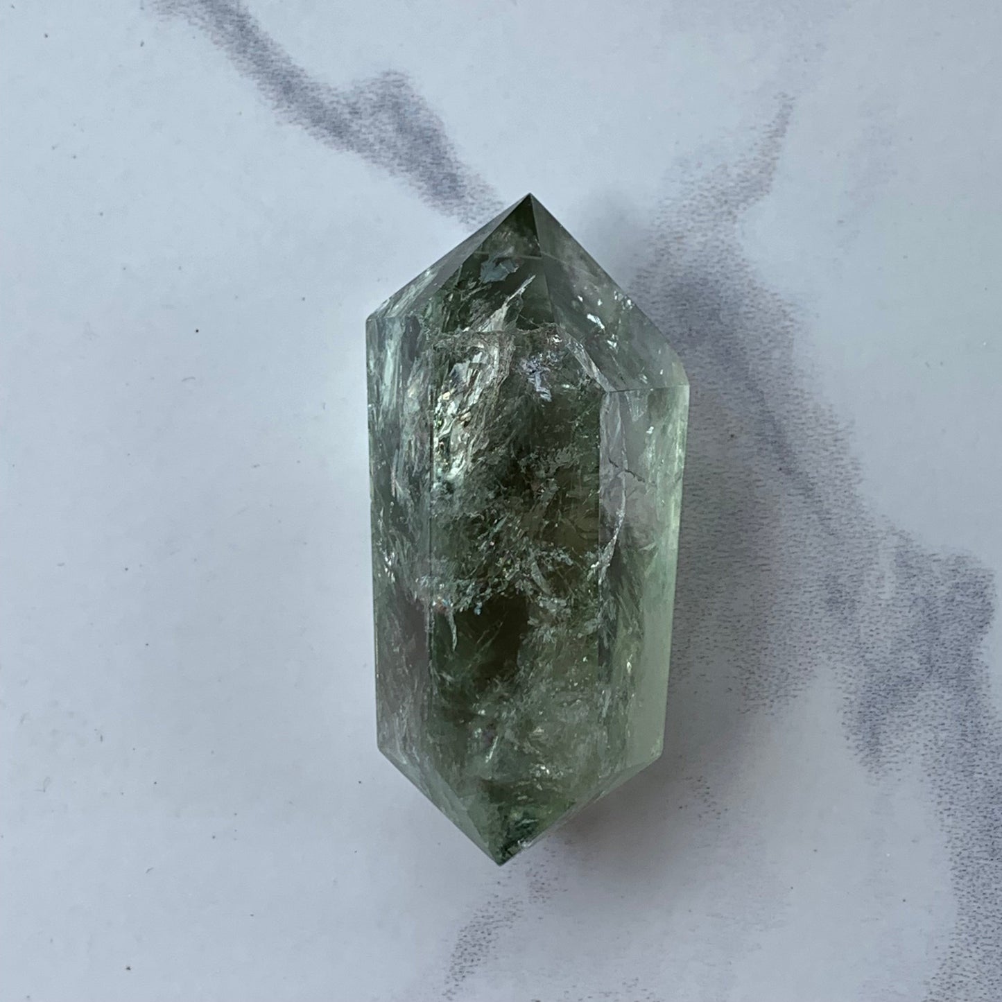 Natural Green Amethyst (Prasiolite) Double Terminated Points