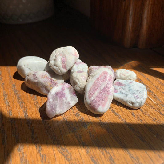 Pink Tourmaline Tumbles