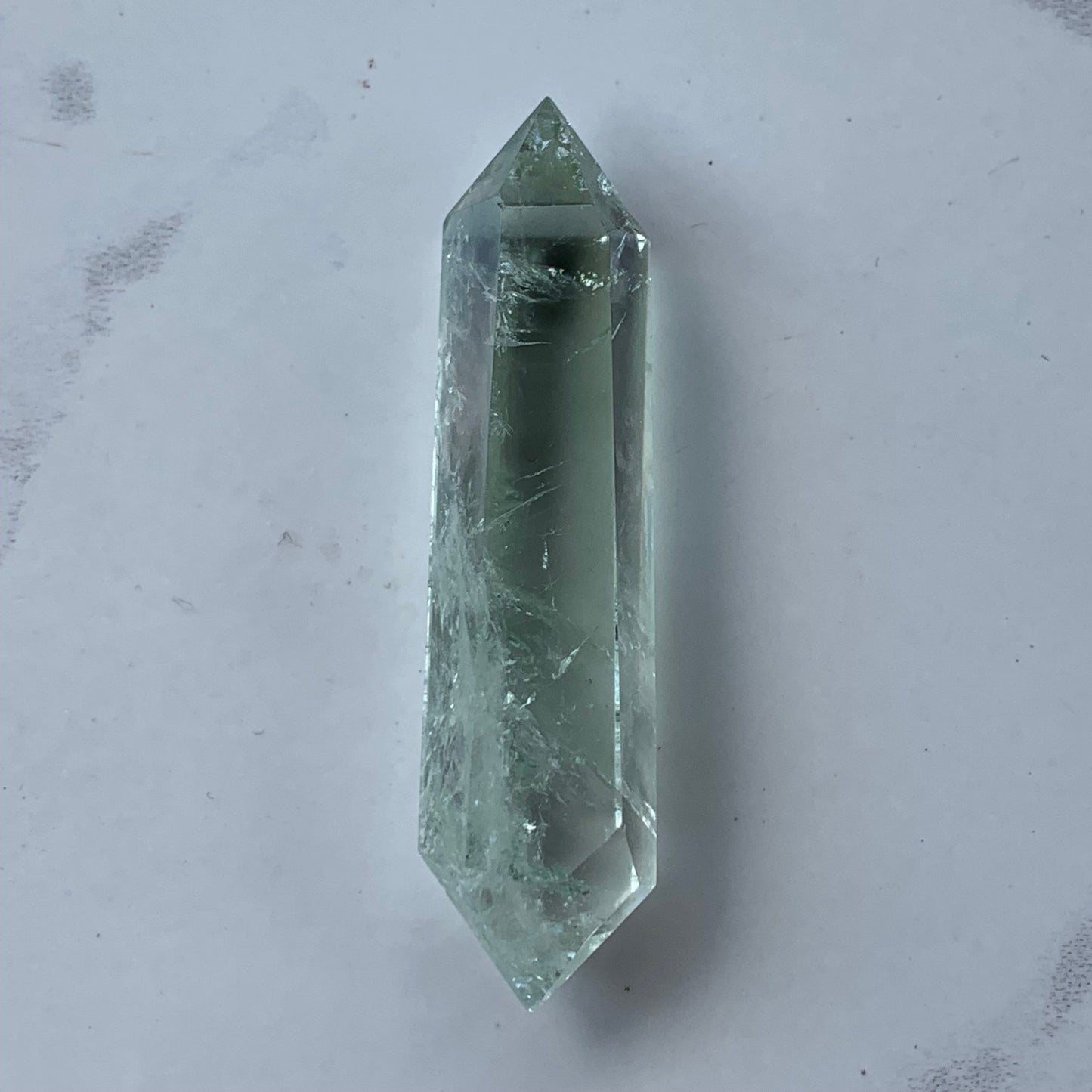 Natural Green Amethyst (Prasiolite) Double Terminated Points