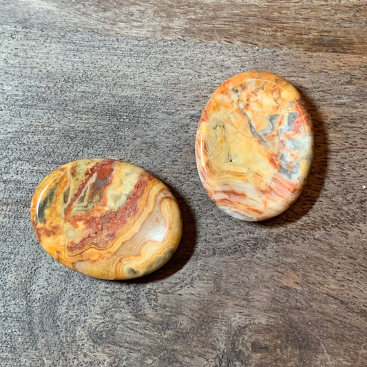 Crazy Lace Agate Worry Stones