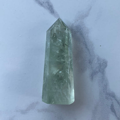 Natural Green Amethyst (Prasiolite) Towers