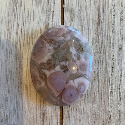 Flower Agate Worry Stones