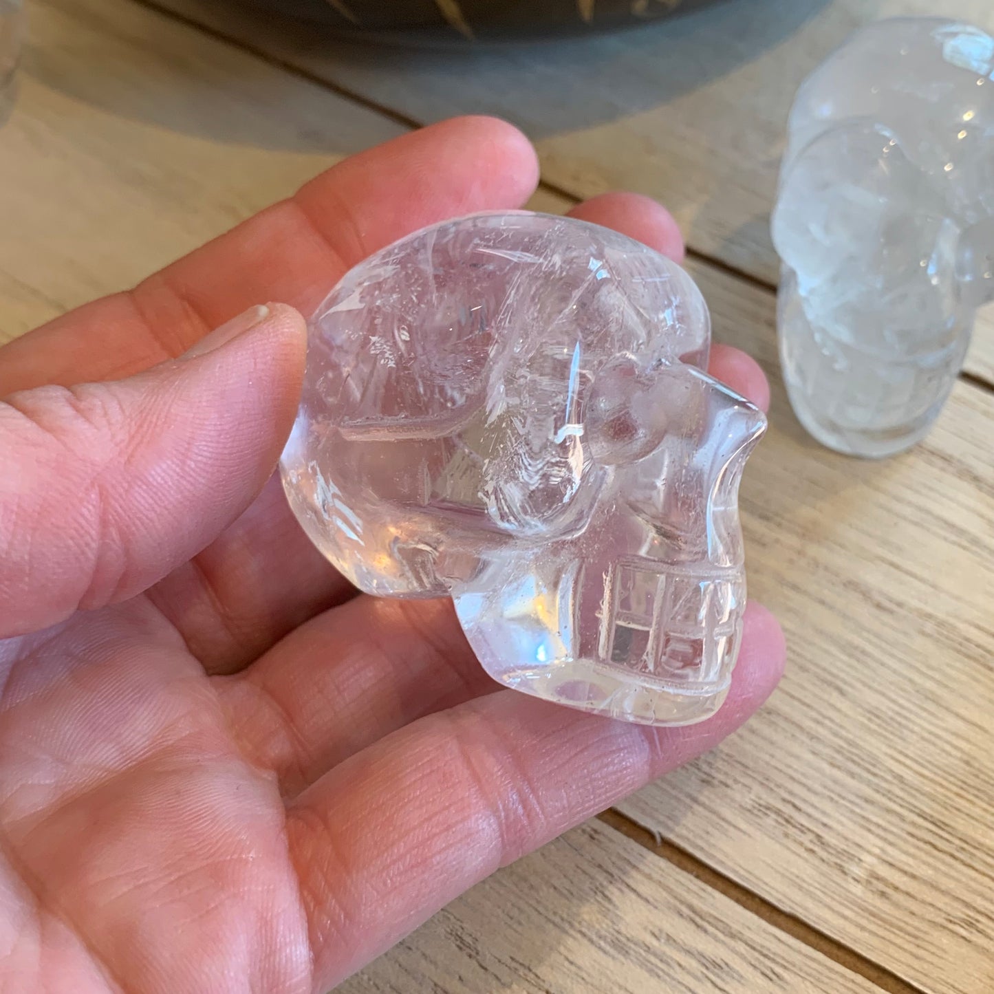 Clear Quartz Skulls