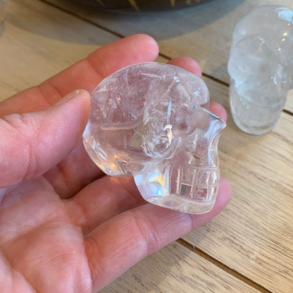 Clear Quartz Skulls