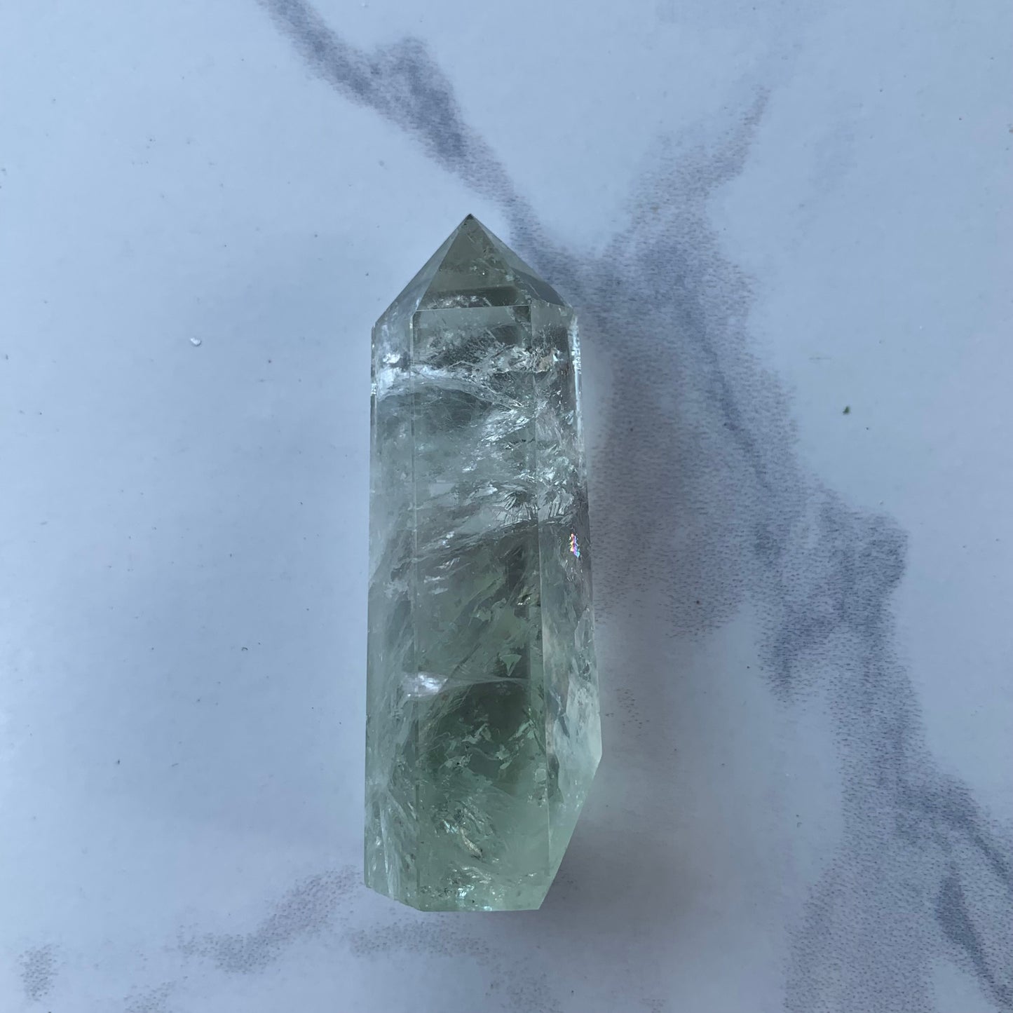 Natural Green Amethyst (Prasiolite) Towers