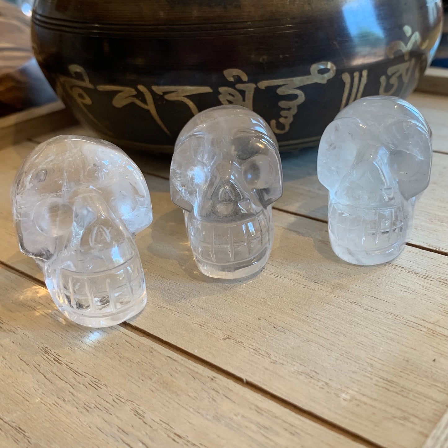 Clear Quartz Skulls